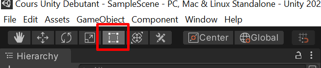 Toolbar texte