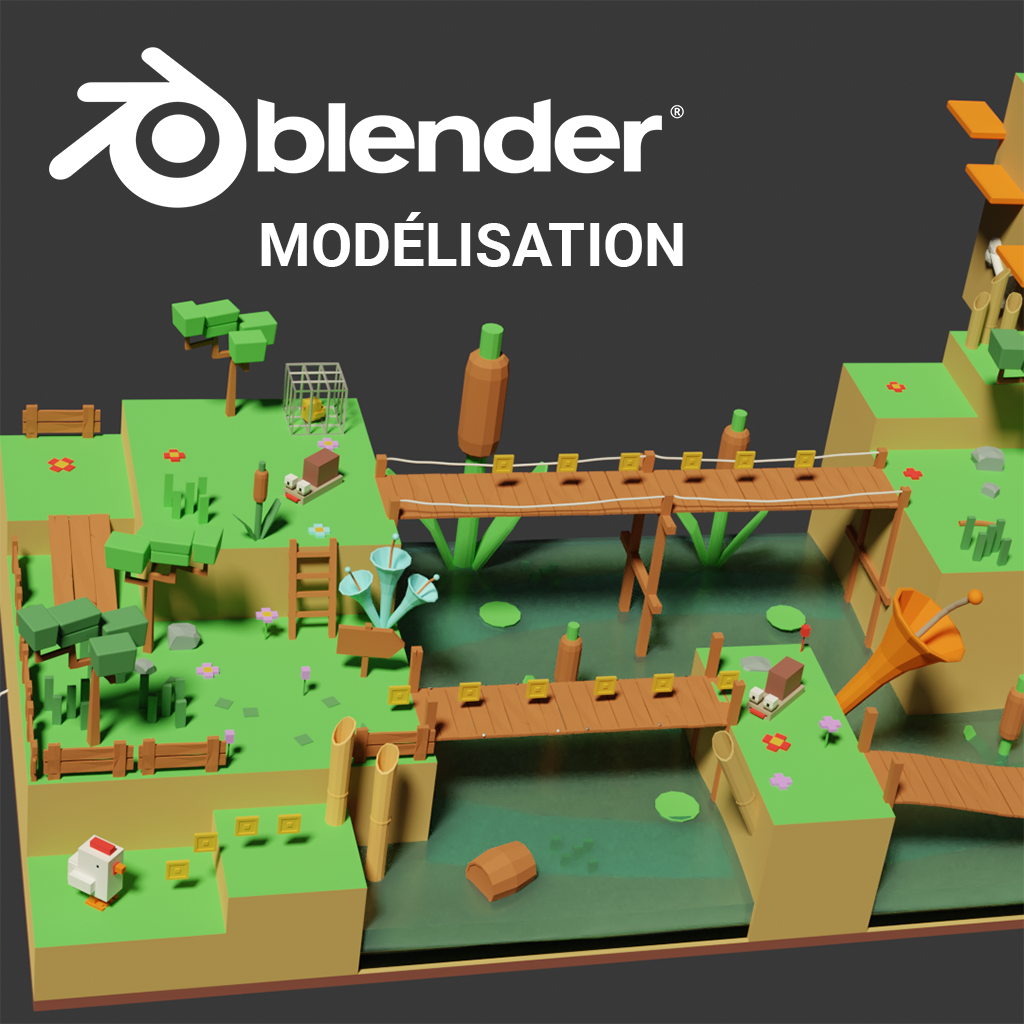 Arbres LowPoly avec Blender : Modélisation