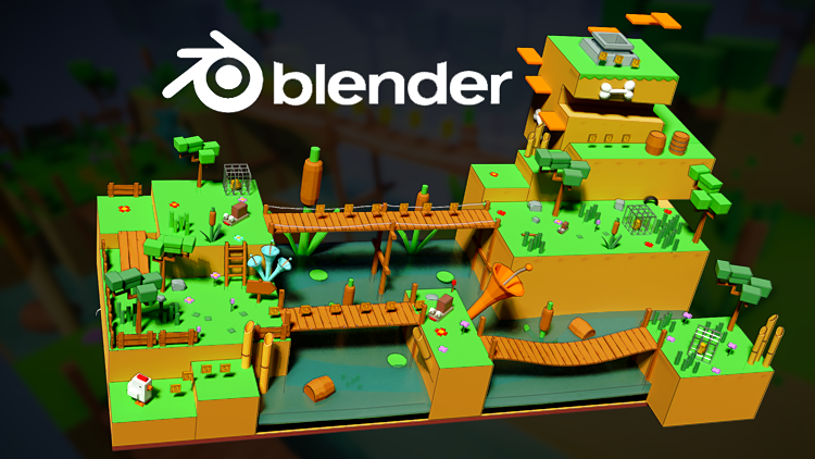 Modélisation d'environnements 3D de jeux vidéo avec Blender